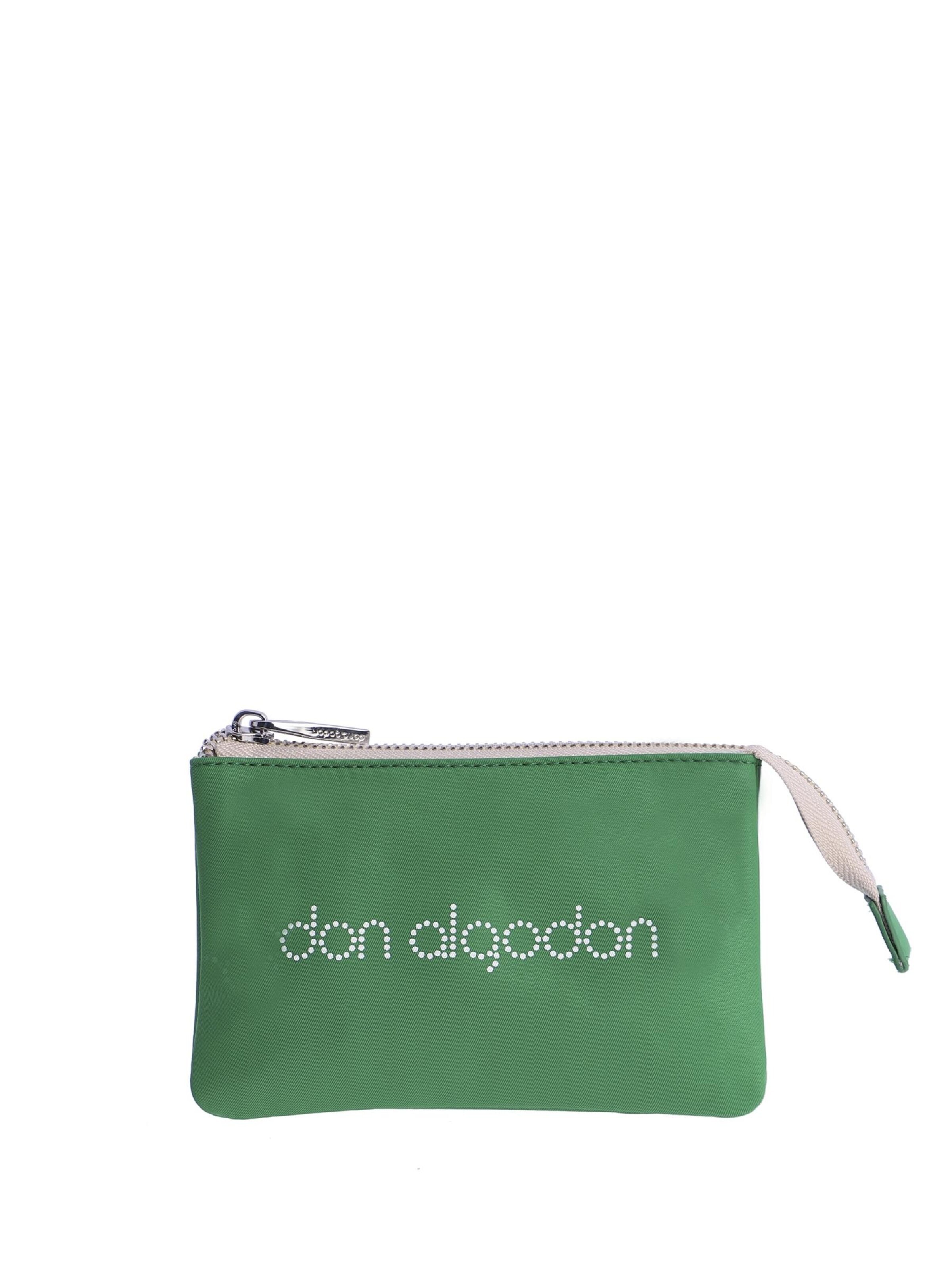 Don Algodon - Cartera 'Monedero para mujer DON ALGODON Montserrat con cremallera' en verde: frente