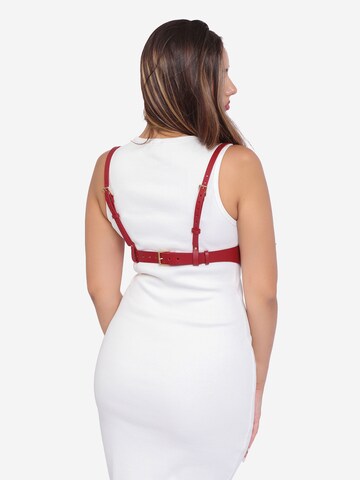 Haute Cuir Gürtel 'Venus Underbust Harness'‌‌‌‌‌ in Rot