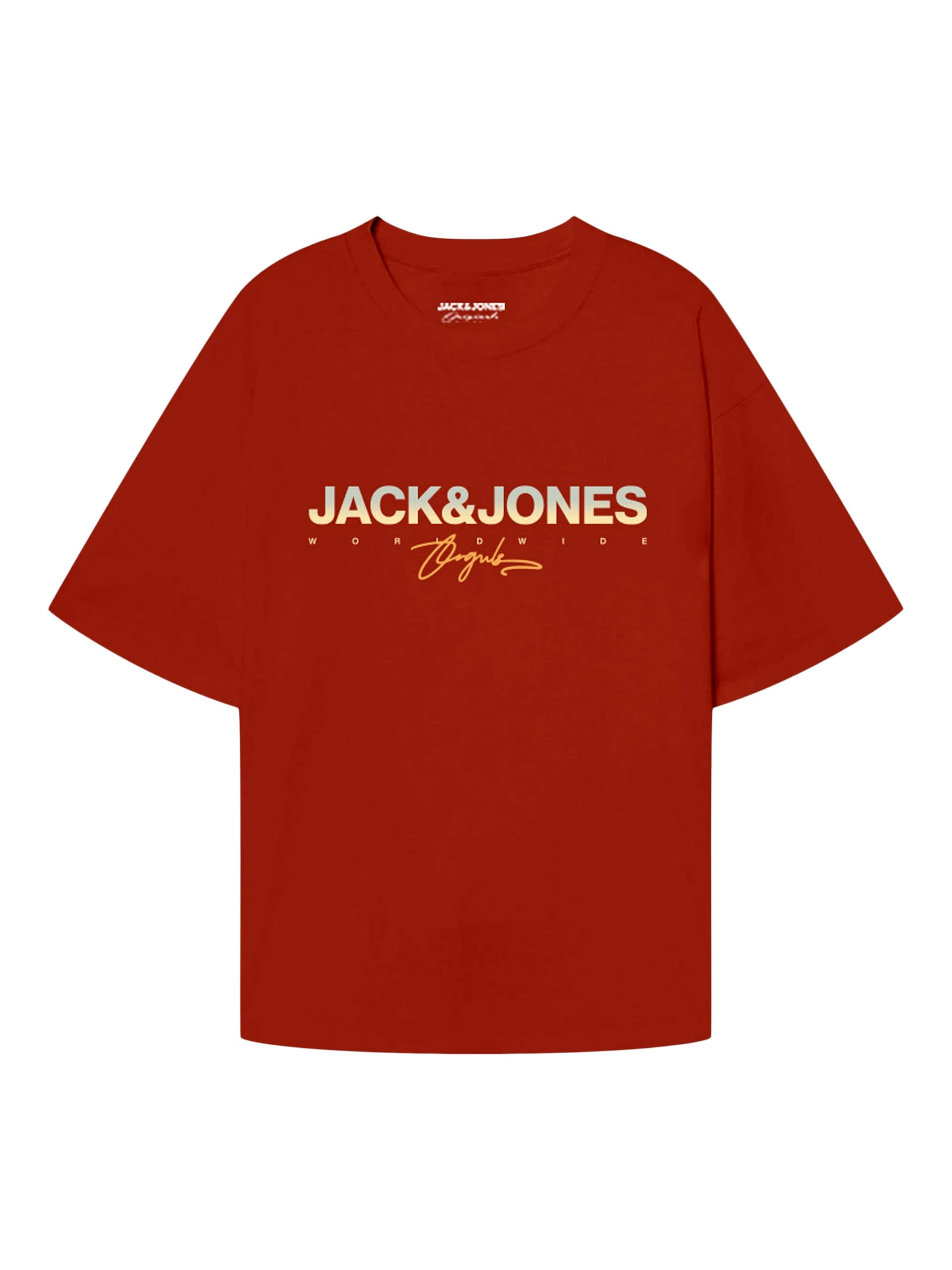 JACK & JONES Majica 'JORCANGGU' | bela barva