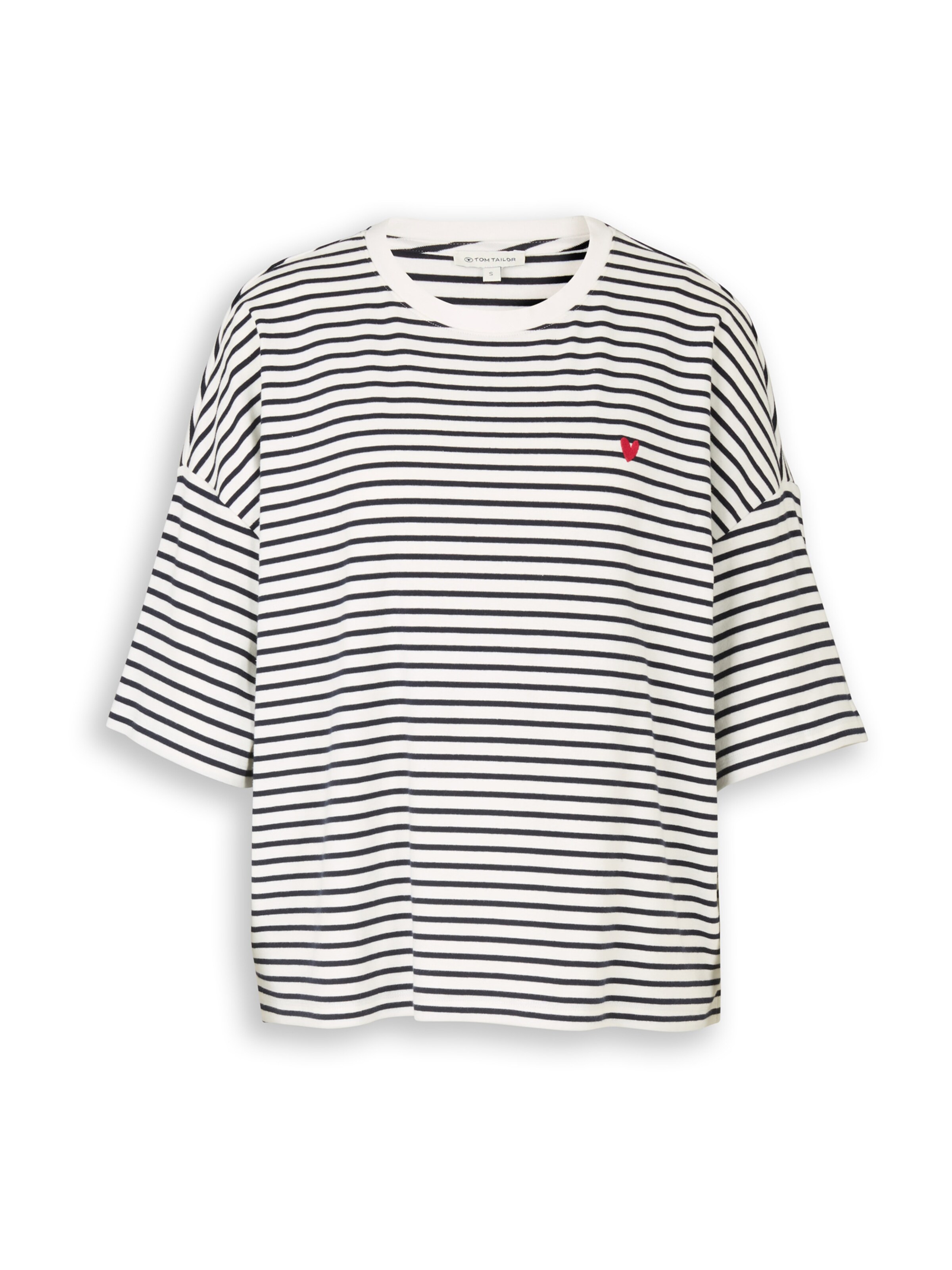 TOM TAILOR Oversized bluse i hvid: forside