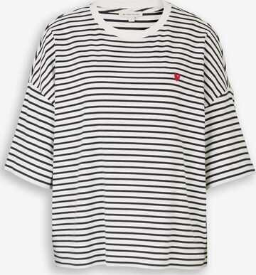 TOM TAILOR Oversized bluse i hvid: forside