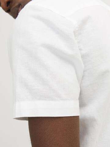 JACK & JONES Comfort fit Button Up Shirt 'JJESummer' in White