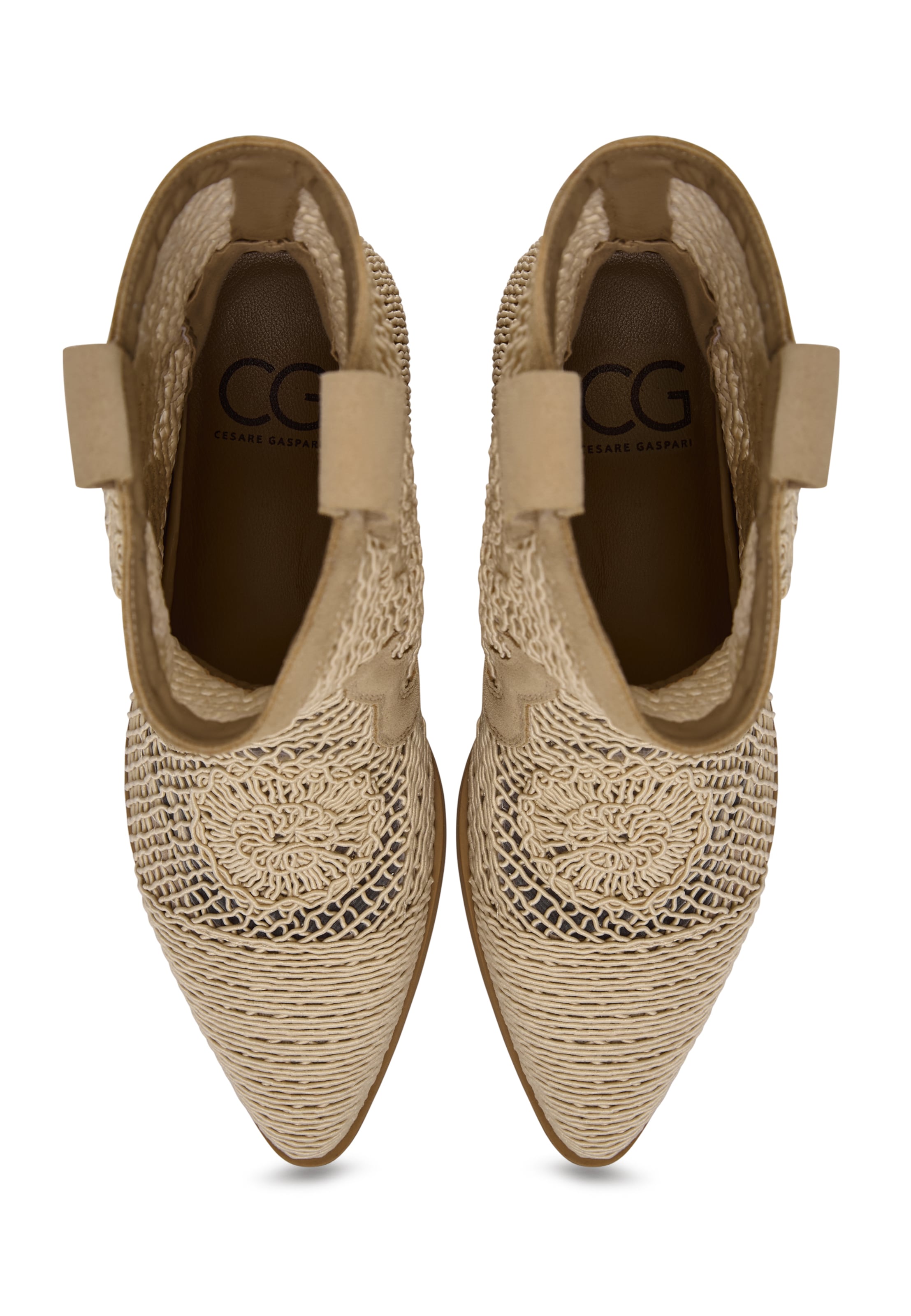 CESARE GASPARI Cowboylaarzen in Beige