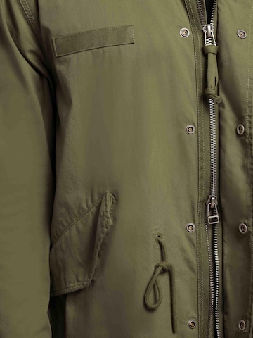 khujo Between-seasons coat in Green