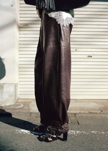 MANGO Barrel Pants 'Partago' in Red