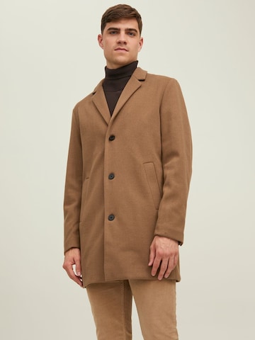 JACK & JONES Between-Seasons Coat 'Toby' in Brown: front