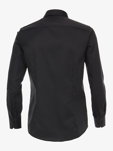 VENTI Regular fit Button Up Shirt in Black