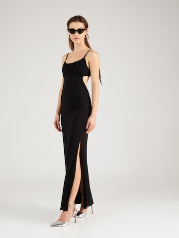 MisspapLjetna haljina - crna boja: prednji dio
