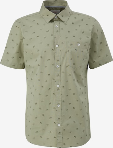 s.Oliver Button Up Shirt in Green: front