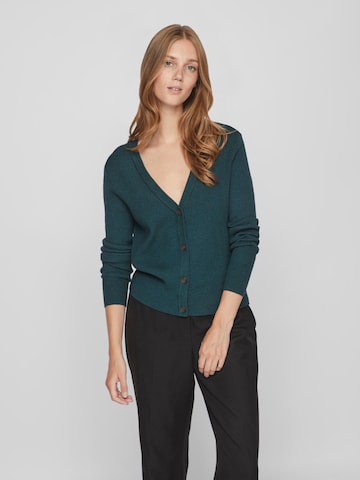 VILA Knit cardigan 'Comfy' in Green: front