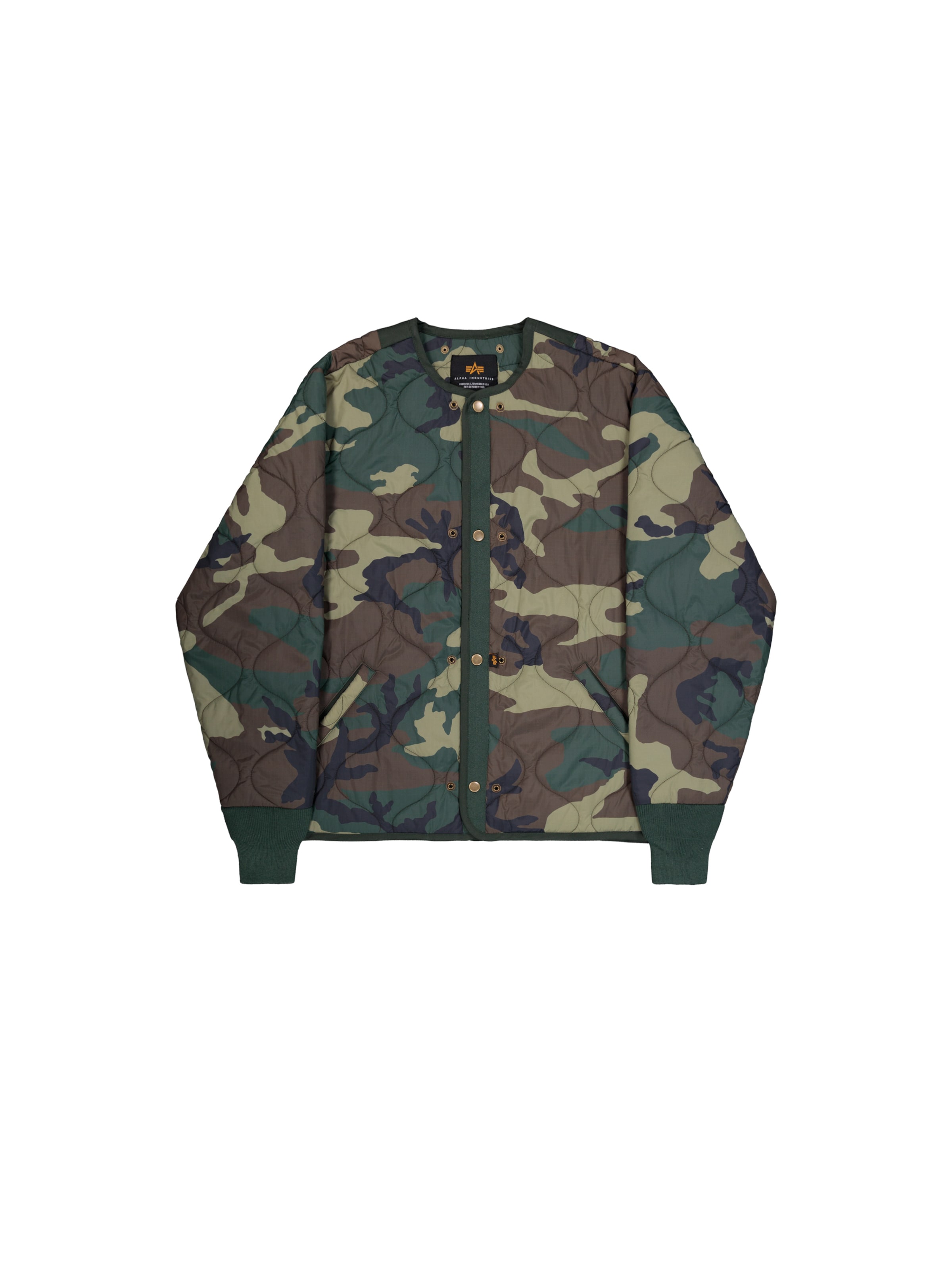 ALPHA INDUSTRIES Φθινοπωρινό και ανοιξιάτικο μπουφάν 'Studio' σε πράσινο: μπροστά