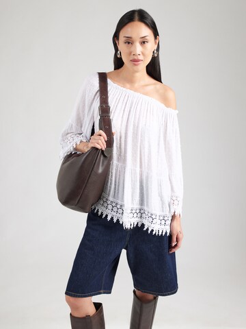 Camicia da donna 'Ne44naa' di ZABAIONE in bianco: frontale