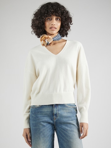 Sisley Pullover i hvid: forside