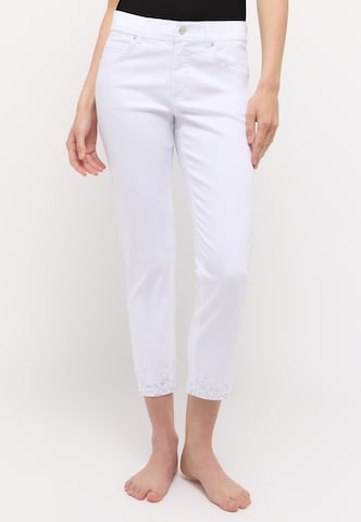 Angels Regular Jeans 'ORNELLA SPARKEL' in Wit: voorkant