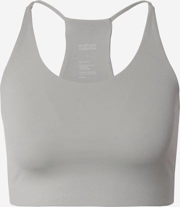 Reggiseno sportivo 'Cleo' di Girlfriend Collective in grigio: frontale