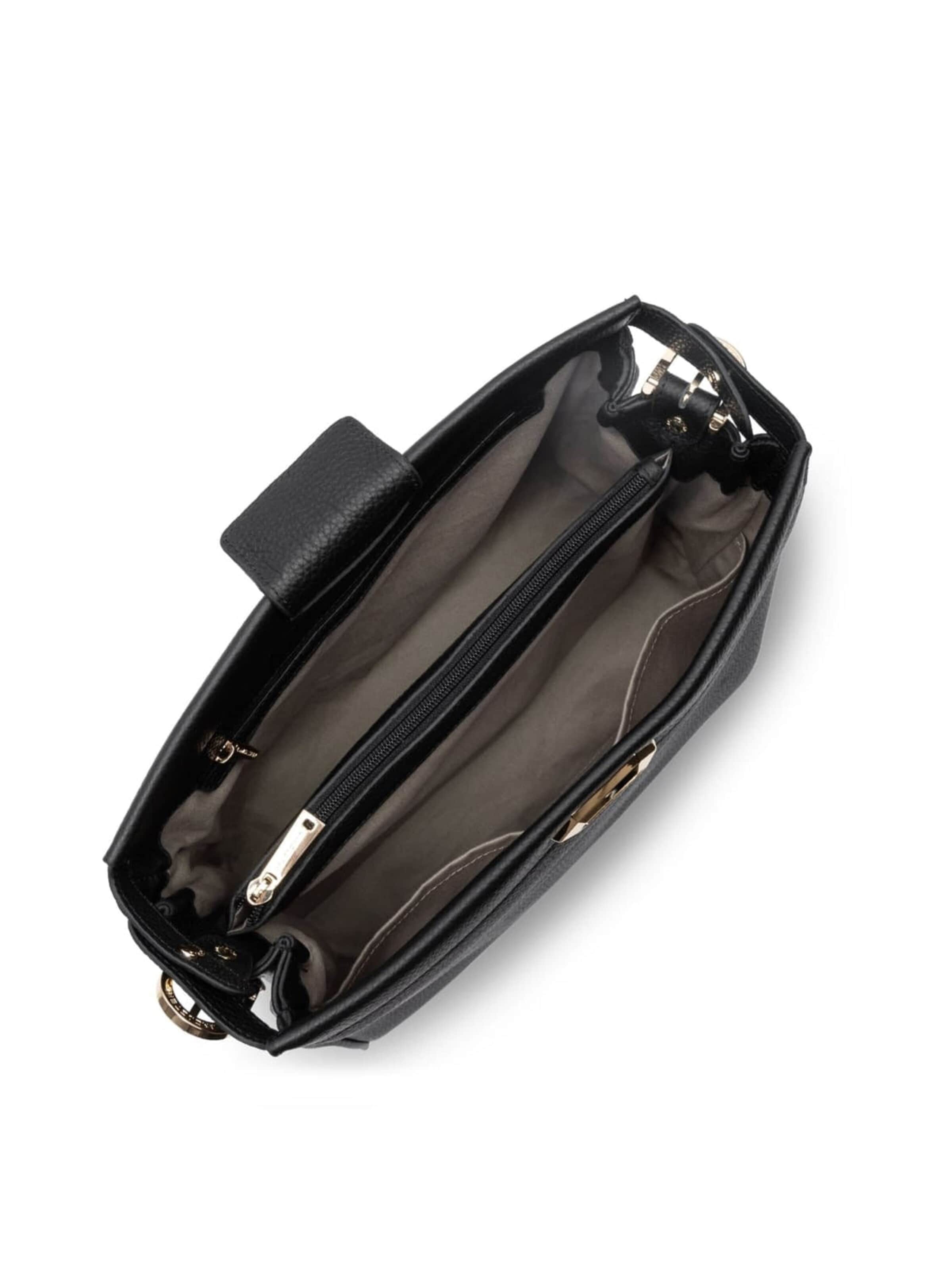 Sac bandoulière 'Lancaster Sac hobo Avec fermoir L Lady ROMY Noir' LANCASTER Paris en noir
