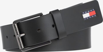 Ceinture Tommy Jeans en noir : devant