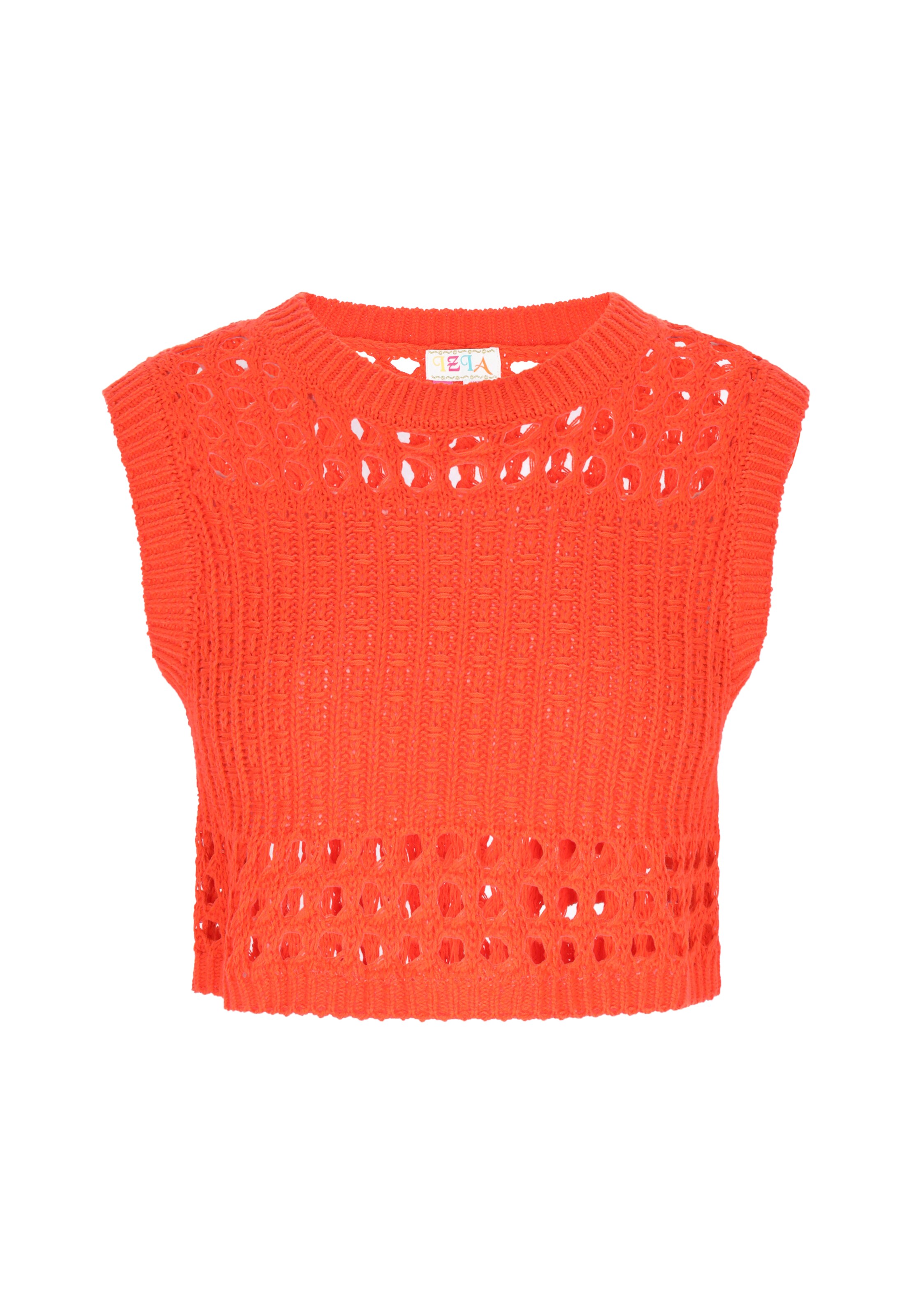 IZIA Вязаный топ в Оранжевый: спереди