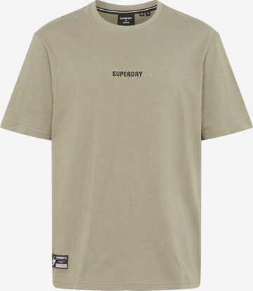 Superdry - Camiseta en verde: frente