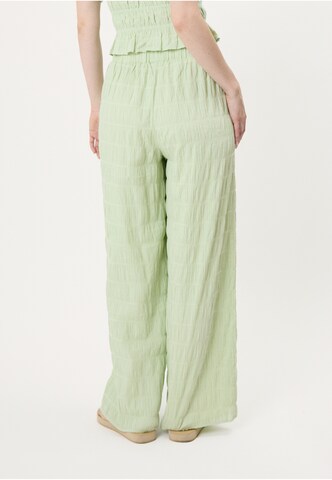 OH APRIL Wide Leg Housut 'Floris' värissä vihreä
