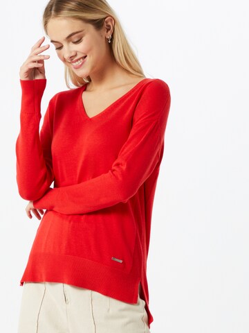 Pull-over ESPRIT en rouge : devant