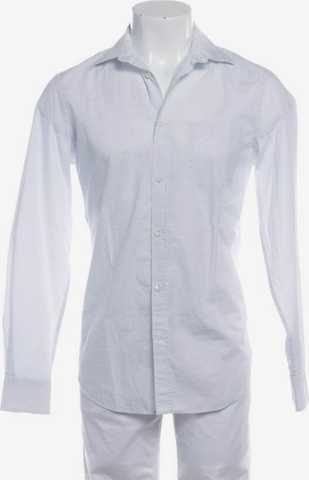 Acne Button Up Shirt in S in Blue: front