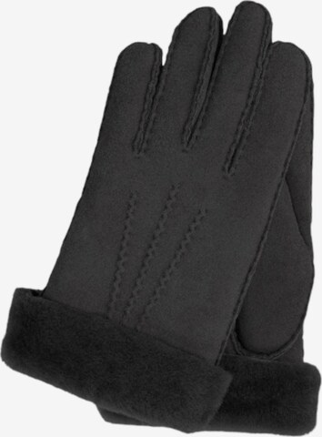 KESSLER Full Finger Gloves in Black: front
