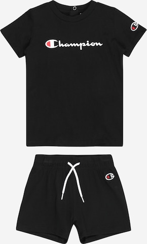 Champion Authentic Athletic Apparel Σετ σε μαύρο: μπροστά