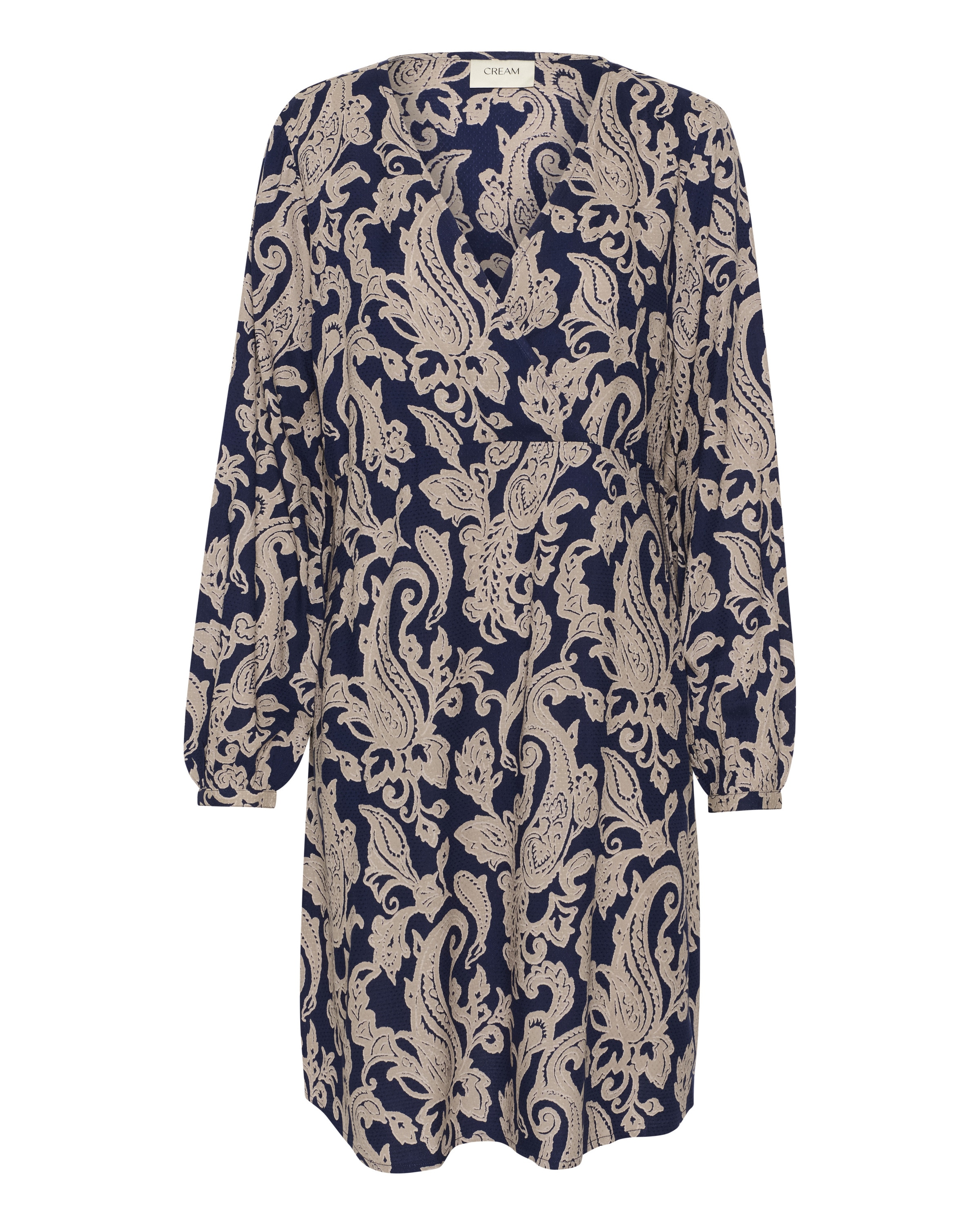 Cream Dress in Beige / Blue, Item view