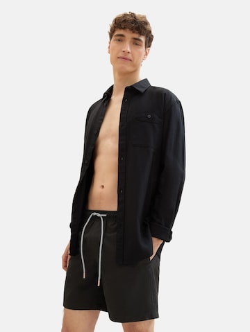 TOM TAILOR DENIM Board Shorts in Black