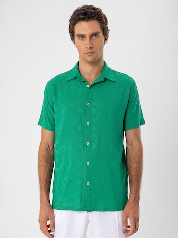 Antioch - Regular Fit Camisa em verde: frente