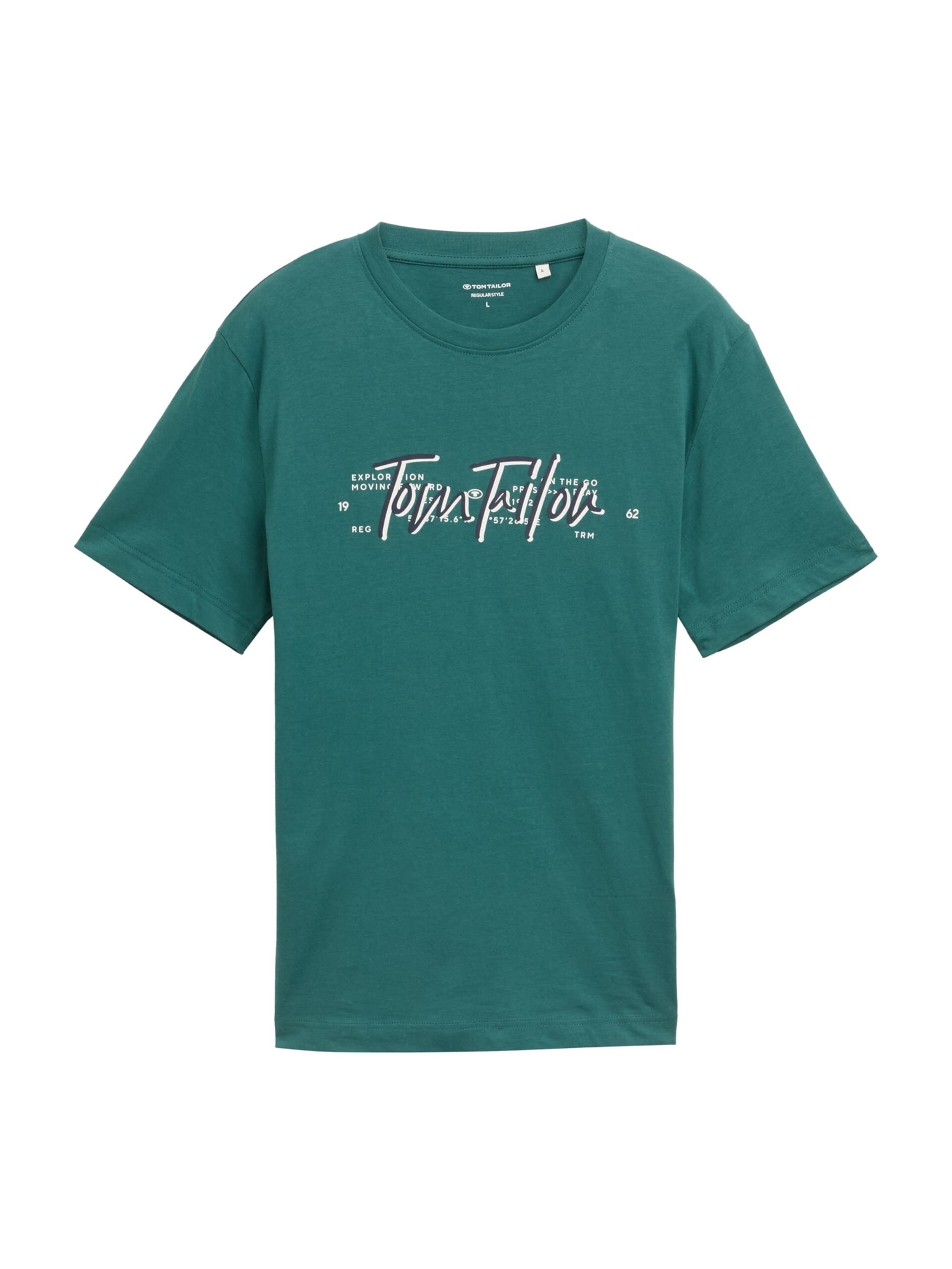 TOM TAILOR - Camiseta en verde: frente