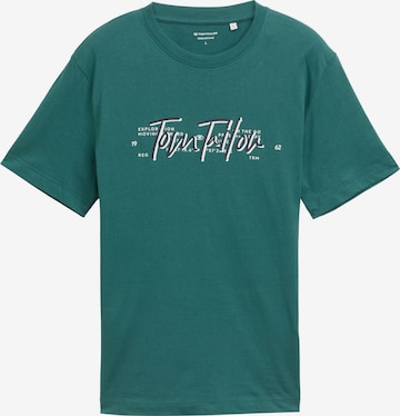 TOM TAILOR - Camiseta en verde: frente