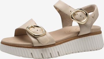 Sandales Tamaris en beige : devant