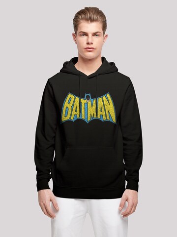 F4NT4STIC Sweatshirt 'DC Comics Batman Crackle' in Zwart: voorkant
