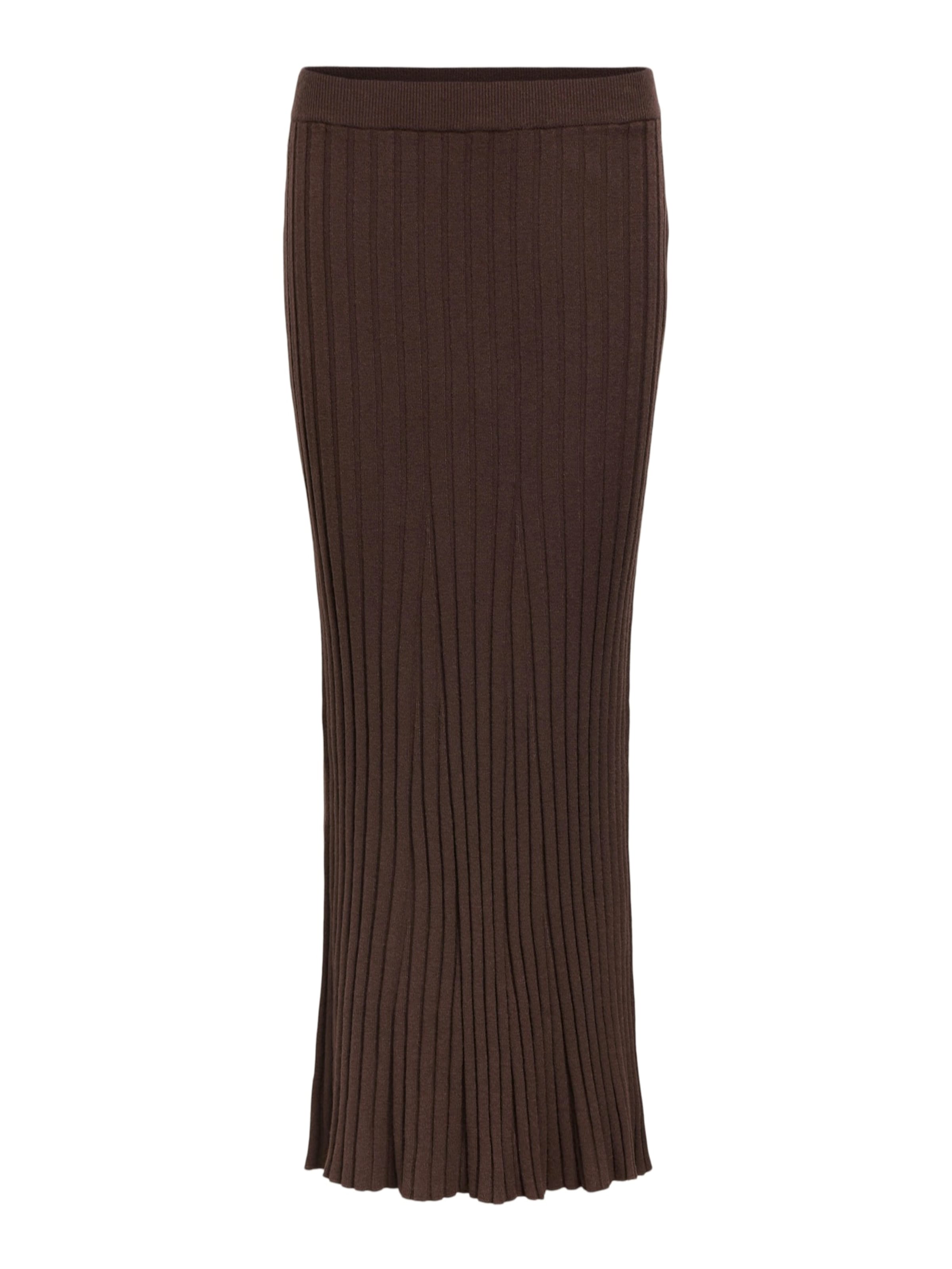 OBJECT Φούστα 'OBJThess' σε καφέ: μπροστά