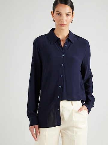 TOMMY HILFIGER Blouse 'FLUID' in Blauw: voorkant