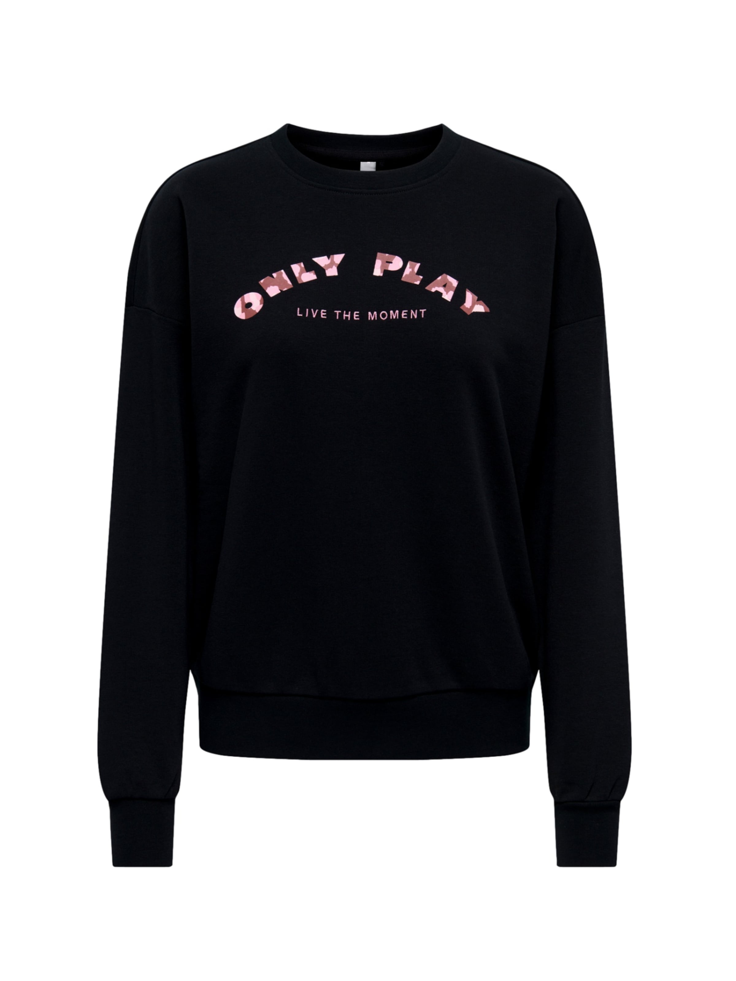 ONLY PLAY Sweatshirt 'Confi Life' in Black: front