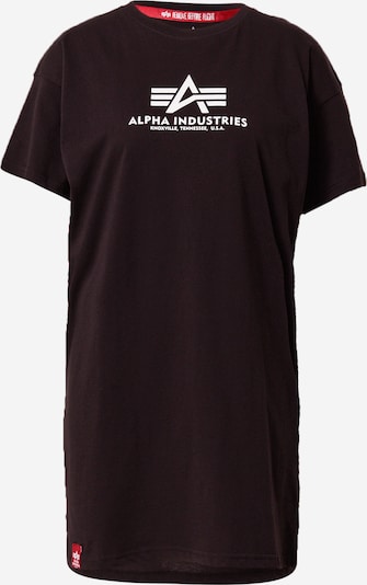 ALPHA INDUSTRIES Тениска в черно / бяло, Преглед на продукта