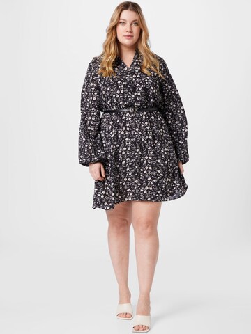 Robe 'Brenda' ABOUT YOU Curvy en noir : devant