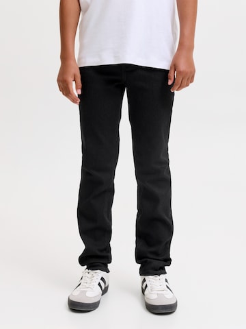 Jack & Jones Junior Slim fit Jeans 'JJIGlenn JJOriginal' in Black: front