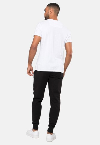 Threadbare Tapered Sweathose 'Trifoliate' in Schwarz