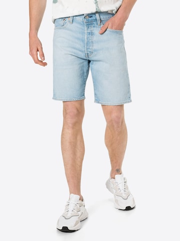 LEVI'S Jeans '501® HEMMED SHORT' i blå: forside