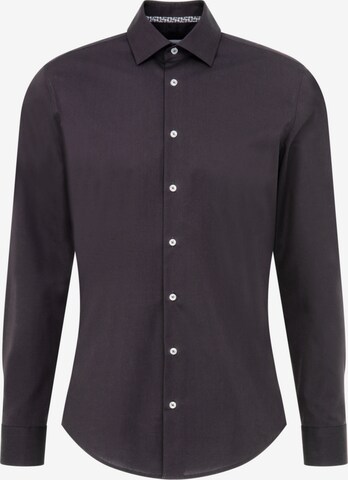 Coupe slim Chemise business SEIDENSTICKER en noir : devant