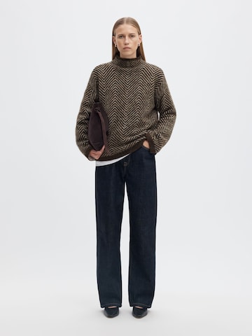 SELECTED - Jersey 'SLWLULU' en marrón
