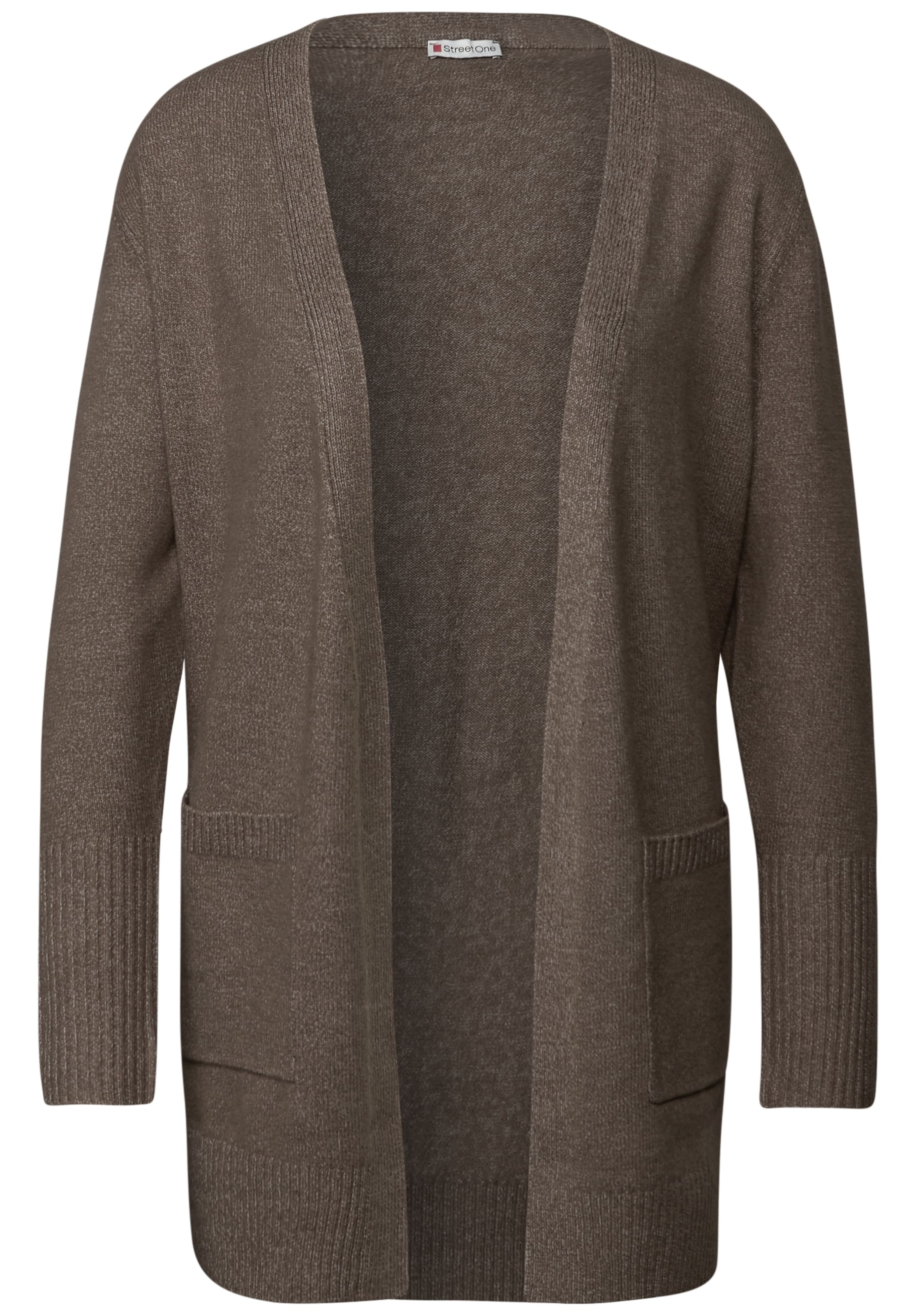 STREET ONE Strickjacke in Braun: Vorderseite