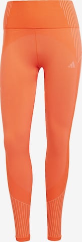 Skinny Pantalon de sport 'Seamless' ADIDAS PERFORMANCE en orange : devant