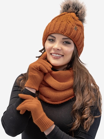 Vivisence Beanie '7014 Set' in Orange