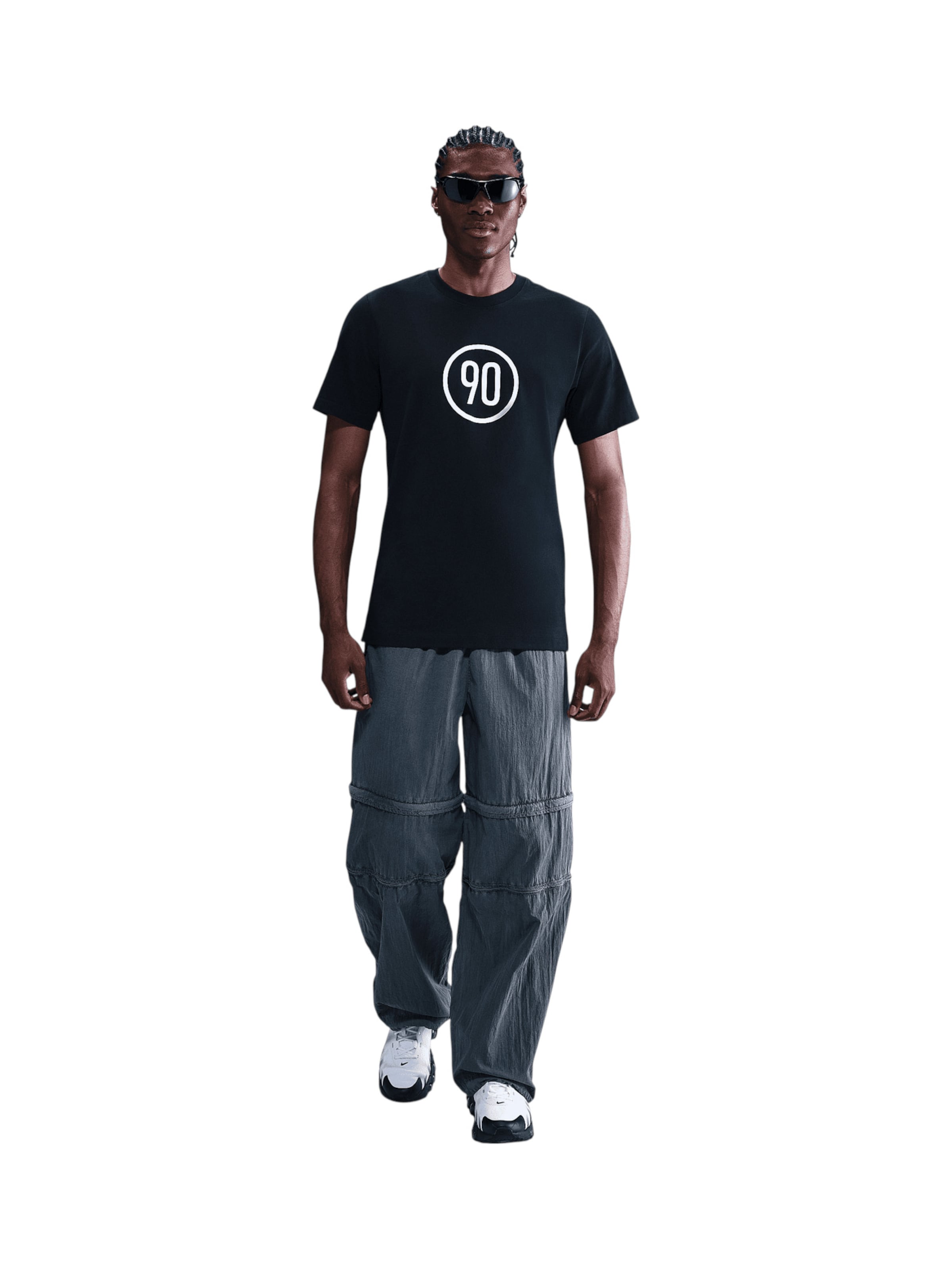 NIKE Performance Shirt 'Total 90' in Black: front