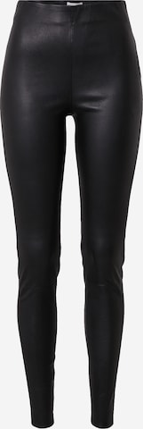 OBJECT Skinny Leggings 'Lina' - fekete: elől